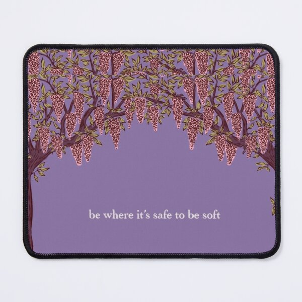 Item preview, “Be Where It’s Safe to Be Soft” Quote | Positive Affirmation Wall Art Poster designed and sold by Poeticrituation.