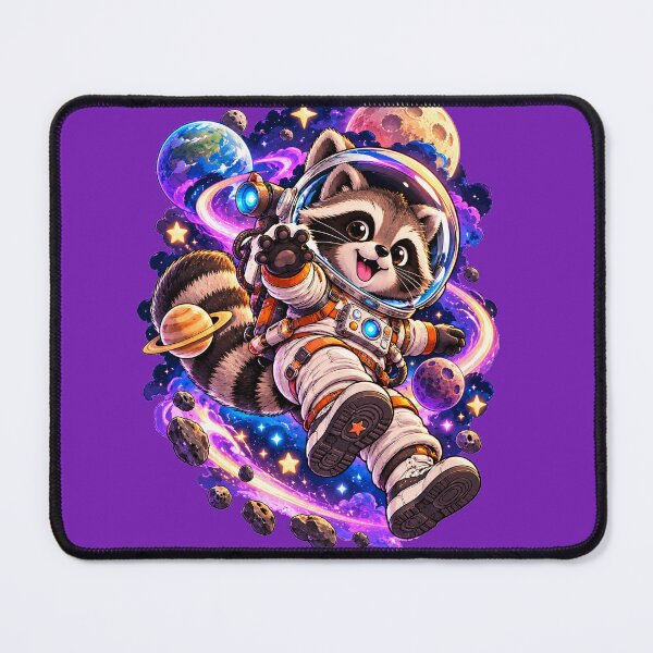Item preview, Cute Raccoon Astronaut Space Animal Fantasy Art designed and sold by SHRETAM CO..