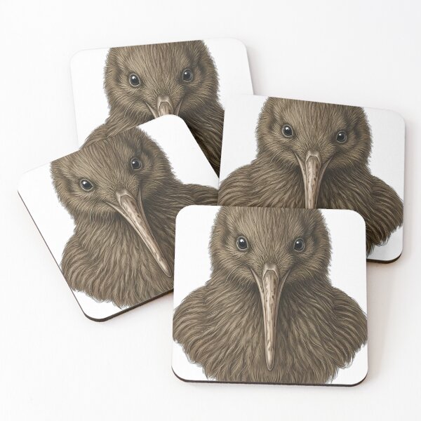 Aperçu de l'œuvre Vintage Naturalist Kiwi Bird Portrait — Antique Flightless Bird Art créée et vendue par Catch333.