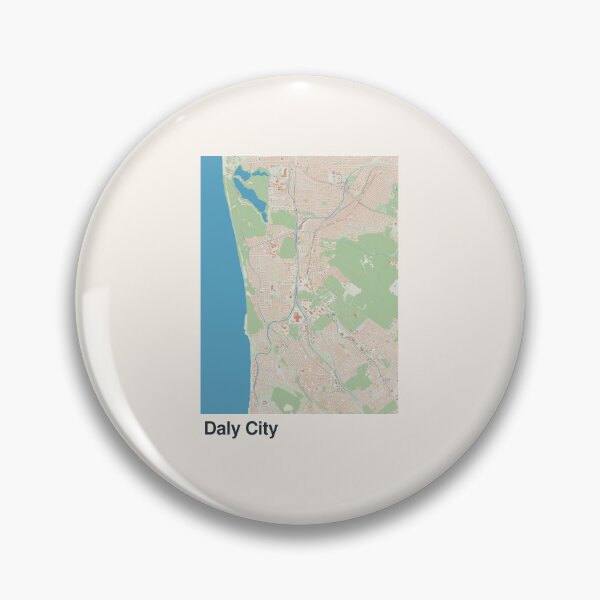 Item preview, Daly City Minimalistic Map Art designed and sold by MapsNerd.