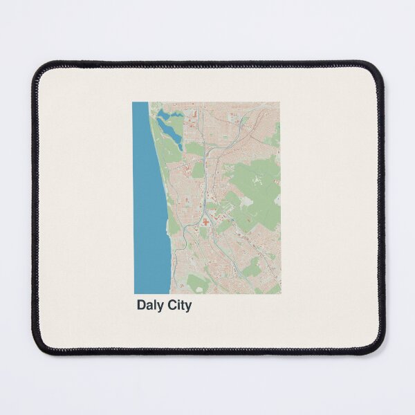 Item preview, Daly City Minimalistic Map Art designed and sold by MapsNerd.