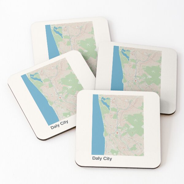 Item preview, Daly City Minimalistic Map Art designed and sold by MapsNerd.