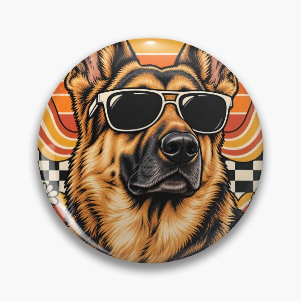 Item preview, German Shepherd Gifts - Retro Sunglasses Dog designed and sold by aseel9.