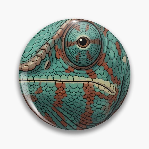 Item preview, Vintage Naturalist Panther Chameleon Portrait — Antique Reptile Art designed and sold by Catch333.
