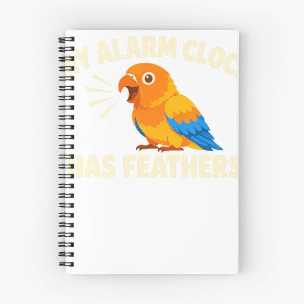 Artikelvorschau, My Alarm Clock Has Feathers Conure Parrot Bird Lover entworfen und verkauft von HappyVibration.