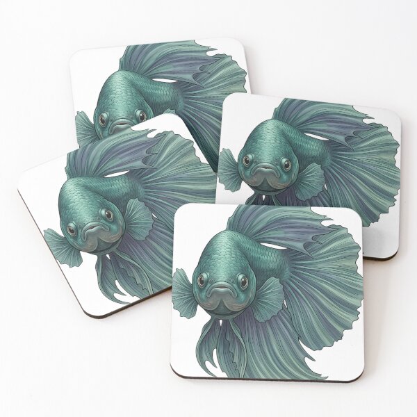 Aperçu de l'œuvre Vintage Naturalist Betta Fish Portrait — Antique Aquarium Fish Art créée et vendue par Catch333.