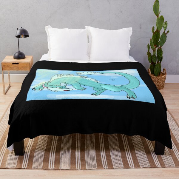 Item preview, Whimsical Blue Dragon Illustration designed and sold by Catsi-Nook-Art.
