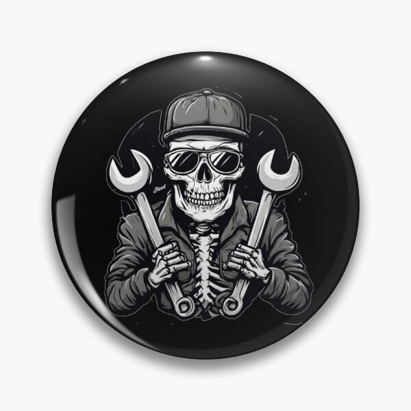 Item preview, Cool Skeleton Mechanic with Wrenches Halloween designed and sold by Digital Design Art.
