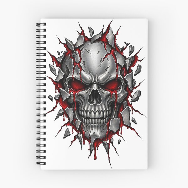 Item preview, Cracked Silver Skull designed and sold by DrawingAndText.
