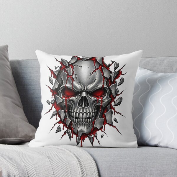 Item preview, Cracked Silver Skull designed and sold by DrawingAndText.
