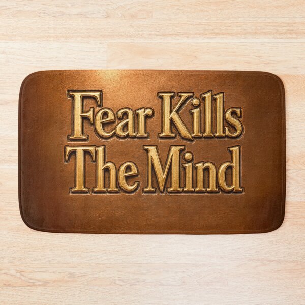 Item preview, Fear Kills The Mind written on copper plate designed and sold by Marcu Ioachim.