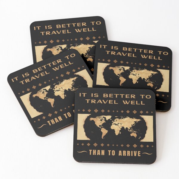 Item preview, The Enlightened Nomad — It Is Better To Travel Well Than To Arrive designed and sold by PhraseCreatives.