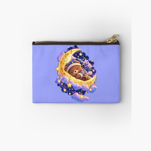 Item preview, Sleepy Bear Moon Cute Kawaii Night Sky Art designed and sold by SHRETAM CO..