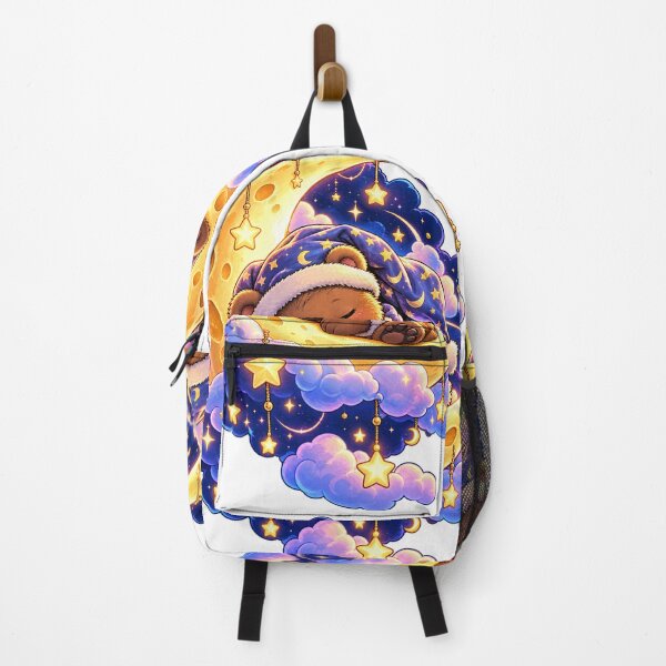 Item preview, Sleepy Bear Moon Cute Kawaii Night Sky Art designed and sold by SHRETAM CO..