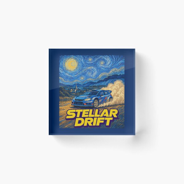 Artikelvorschau, Stellar Drift Sternennacht Japanische Sportwagen Kunstparodie entworfen und verkauft von godfreywagner.