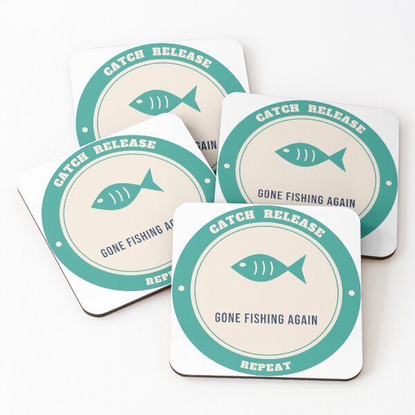 Item preview, Catch Release Repeat - Fishing Badge designed and sold by AutopilotGoods.