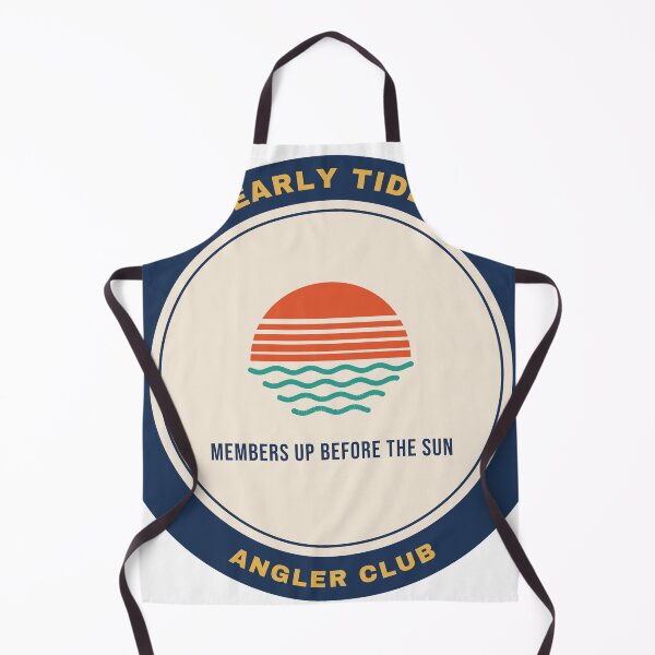 Item preview, Early Tide Angler Club - Retro Fishing Badge designed and sold by AutopilotGoods.