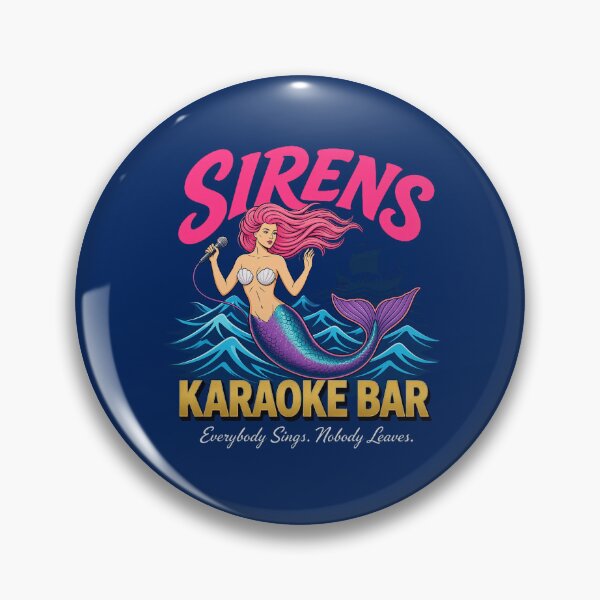 Item preview, Bar de karaoke Sirenas, divertida cantante de sirenas de la mitología griega designed and sold by godfreywagner.