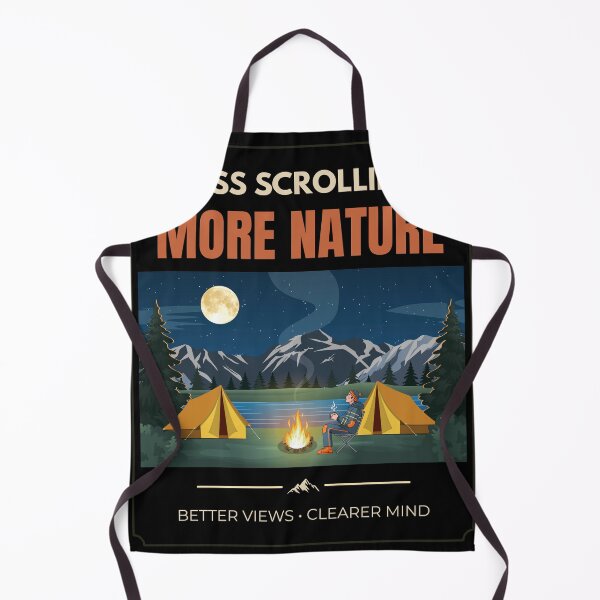 Item preview, Less Scrolling More Nature Camping designed and sold by Uvclick.