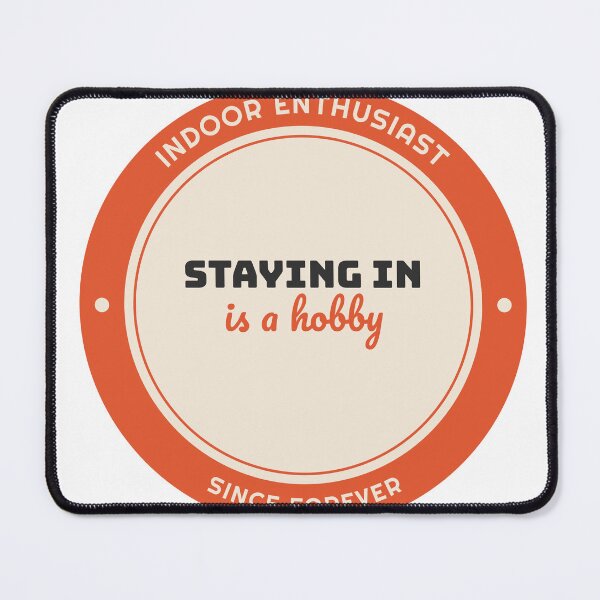 Item preview, Indoor Enthusiast - Retro Homebody Badge designed and sold by AutopilotGoods.