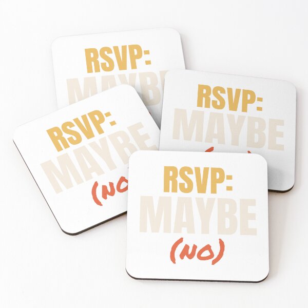 Item preview, RSVP Maybe (No) - Funny Introvert designed and sold by AutopilotGoods.