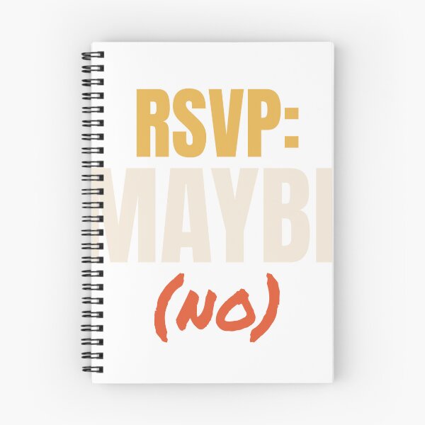 Item preview, RSVP Maybe (No) - Funny Introvert designed and sold by AutopilotGoods.