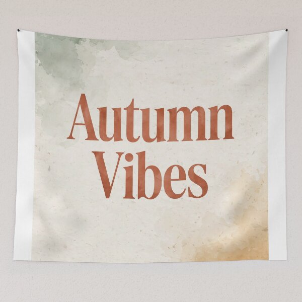 Item preview, Autumn Vibes Cozy Fall Watercolor Abstract Sage and Beige Aesthetic Print designed and sold by ArtClipNest.