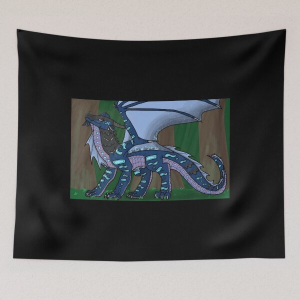 Item preview, Majestic Blue Dragon Illustration designed and sold by Catsi-Nook-Art.