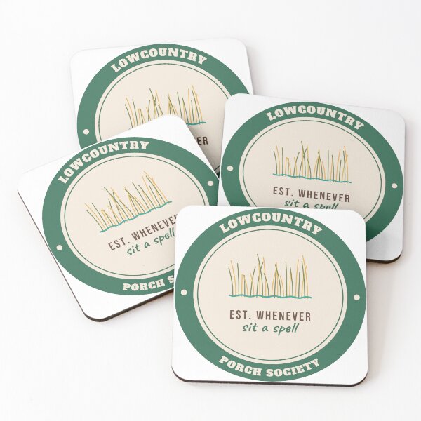 Item preview, Lowcountry Porch Society - Marsh Grass Badge designed and sold by AutopilotGoods.