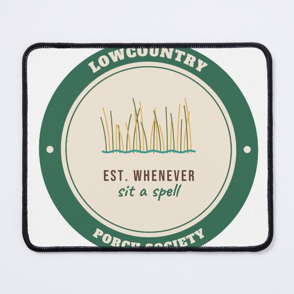 Item preview, Lowcountry Porch Society - Marsh Grass Badge designed and sold by AutopilotGoods.