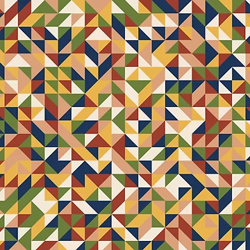 Artwork thumbnail, Triangle Mosaic Geometric Pattern by AutopilotGoods