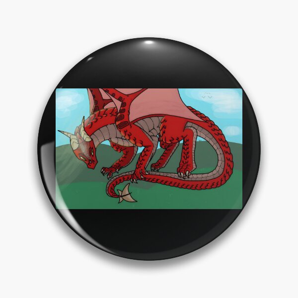 Item preview, Vibrant Red Dragon Illustration designed and sold by Catsi-Nook-Art.