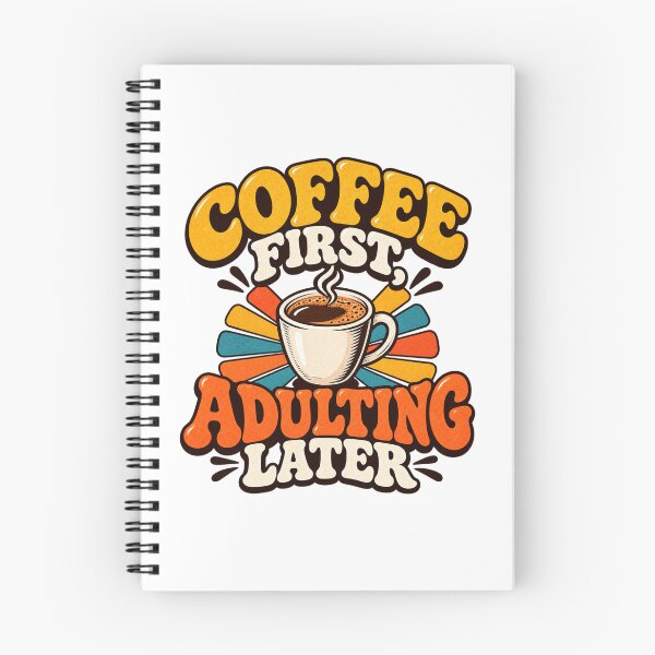 Item preview, Coffee First Adulting Later – Funny Retro Coffee Lover Design designed and sold by HSE1.