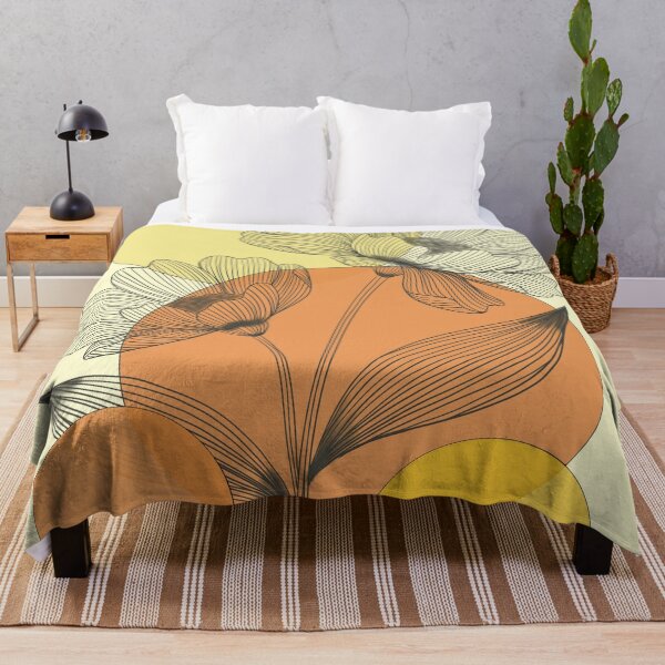 Item preview, Modern Floral Illustration on Geometric Sun Circles designed and sold by Senorona.