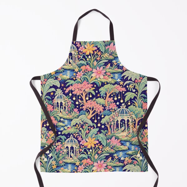 Item preview, Peacock Secret Garden – Enchanted Tropical Pavilion Pattern designed and sold by Bodique.