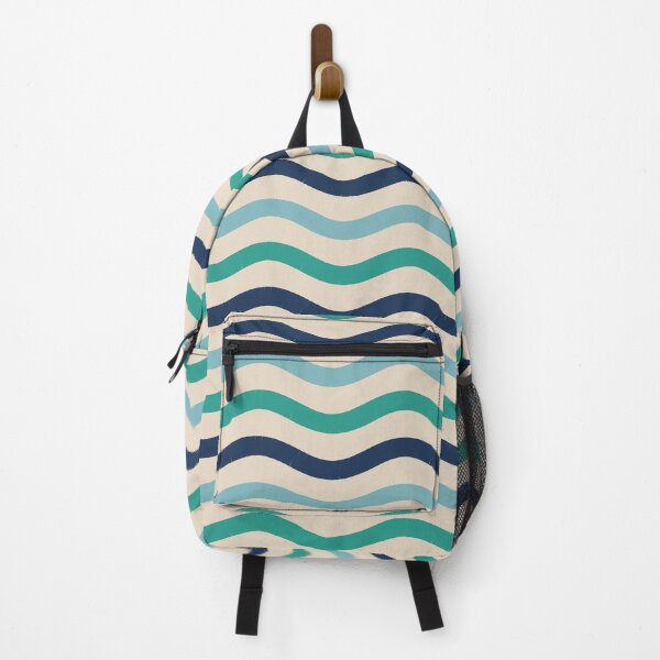 Item preview, Wavy Stripes Pattern in Ocean Blues designed and sold by AutopilotGoods.