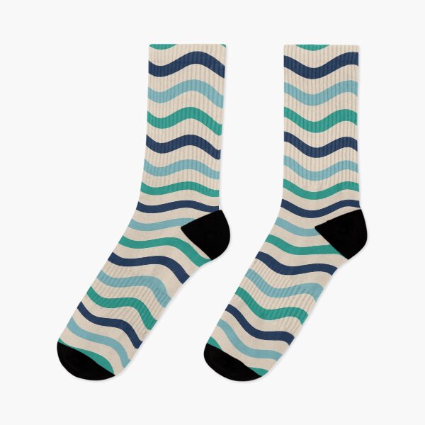 Item preview, Wavy Stripes Pattern in Ocean Blues designed and sold by AutopilotGoods.