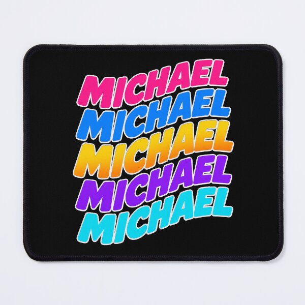 Item preview, Michael Colorful Retro 80s Gradient Name Typography designed and sold by godfreywagner.
