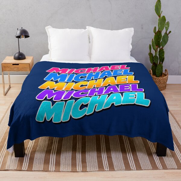 Item preview, Michael Colorful Retro 80s Gradient Name Typography designed and sold by godfreywagner.
