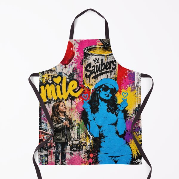 Item preview, Smile Street Art Mural - London Graffiti Modern Colorful Urban Pop Art designed and sold by GrinGalore.