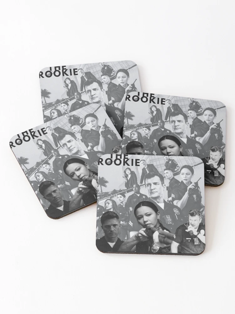 Thumbnail 1 of 5, Coasters (Set of 4), The Rookie designed and sold by ModMonochrome.