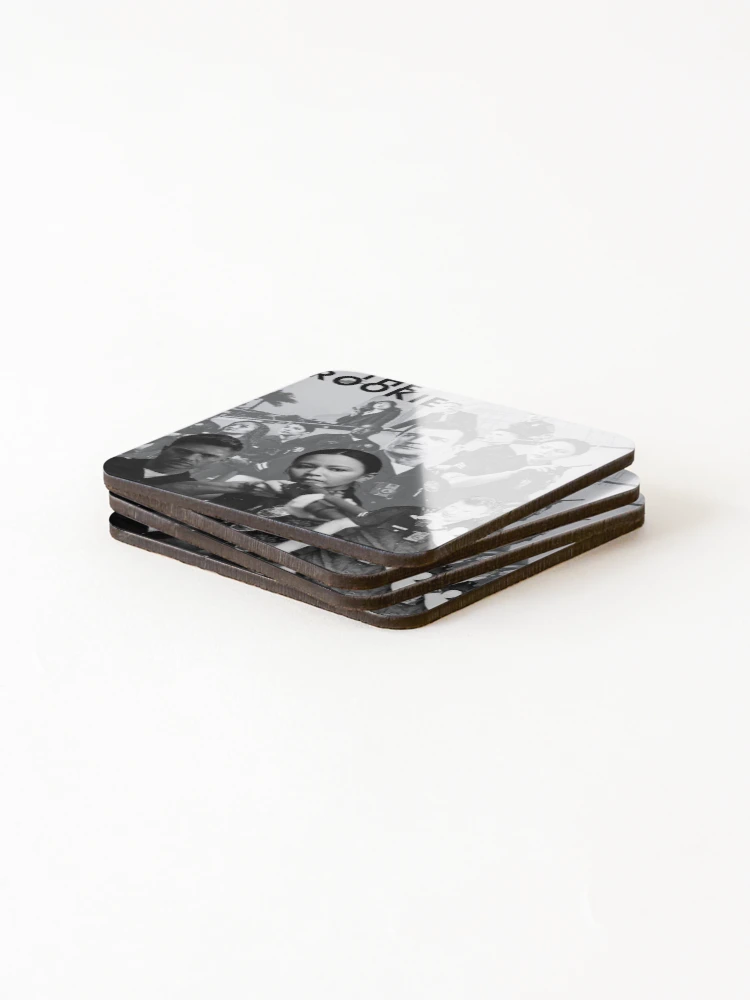Thumbnail 4 of 5, Coasters (Set of 4), The Rookie designed and sold by ModMonochrome.