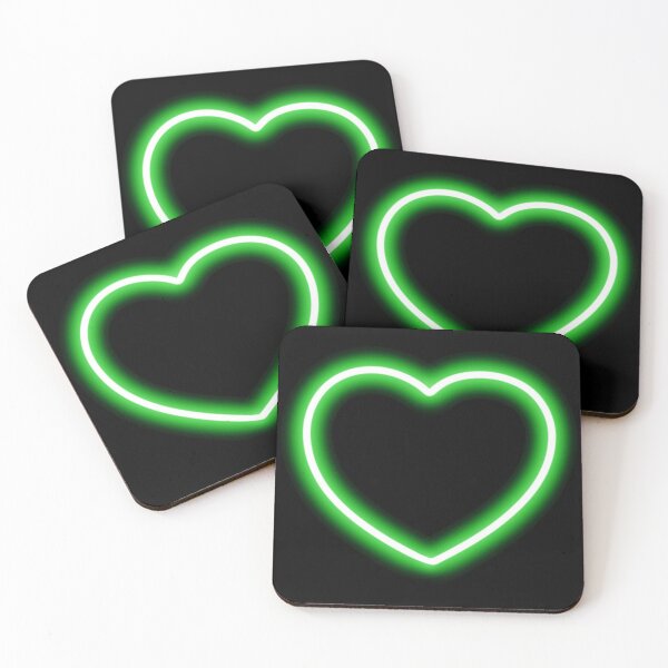 Item preview, Neon Green Heart designed and sold by Super Neon Pixels .