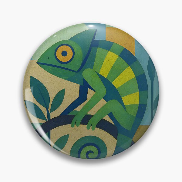 Item preview, Chameleon, a Colourful illustration – Exotic Reptile Art designed and sold by GalleryKauffeld.