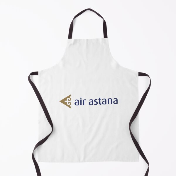 Item preview, Air Astana Logo - Golden Ornamental Emblem and Navy Wordmark Kazakhstan Flag Carrier designed and sold by florian85.