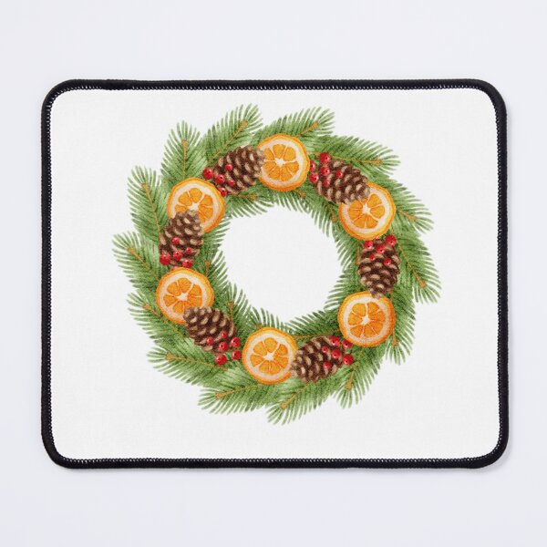 Artikelvorschau, Weihnachtskranz mit Tannenzapfen und Orange entworfen und verkauft von Ms. Iryna.