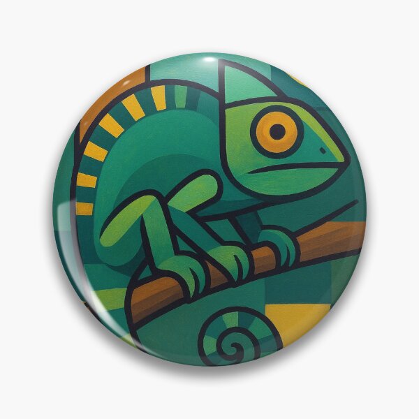 Item preview, Chameleon, a Colourful illustration – Exotic Reptile Art designed and sold by GalleryKauffeld.