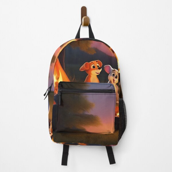 Item preview, Animated Animal Friends Around Sunset Campfire Teepee designed and sold by CASASIS_MERCH.
