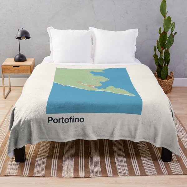 Item preview, Portofino Minimalistic Map Art designed and sold by MapsNerd.