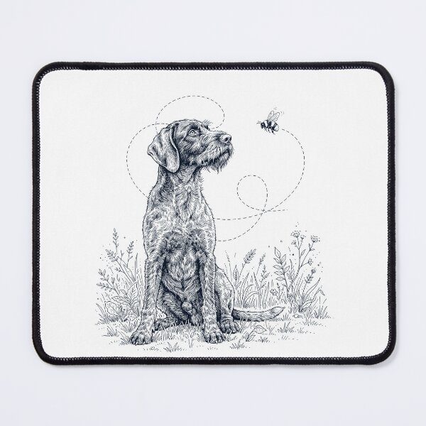 Item preview, German Wirehaired Pointer Bumble Bee Honeybee Dog Lover designed and sold by dian-rody-crest.